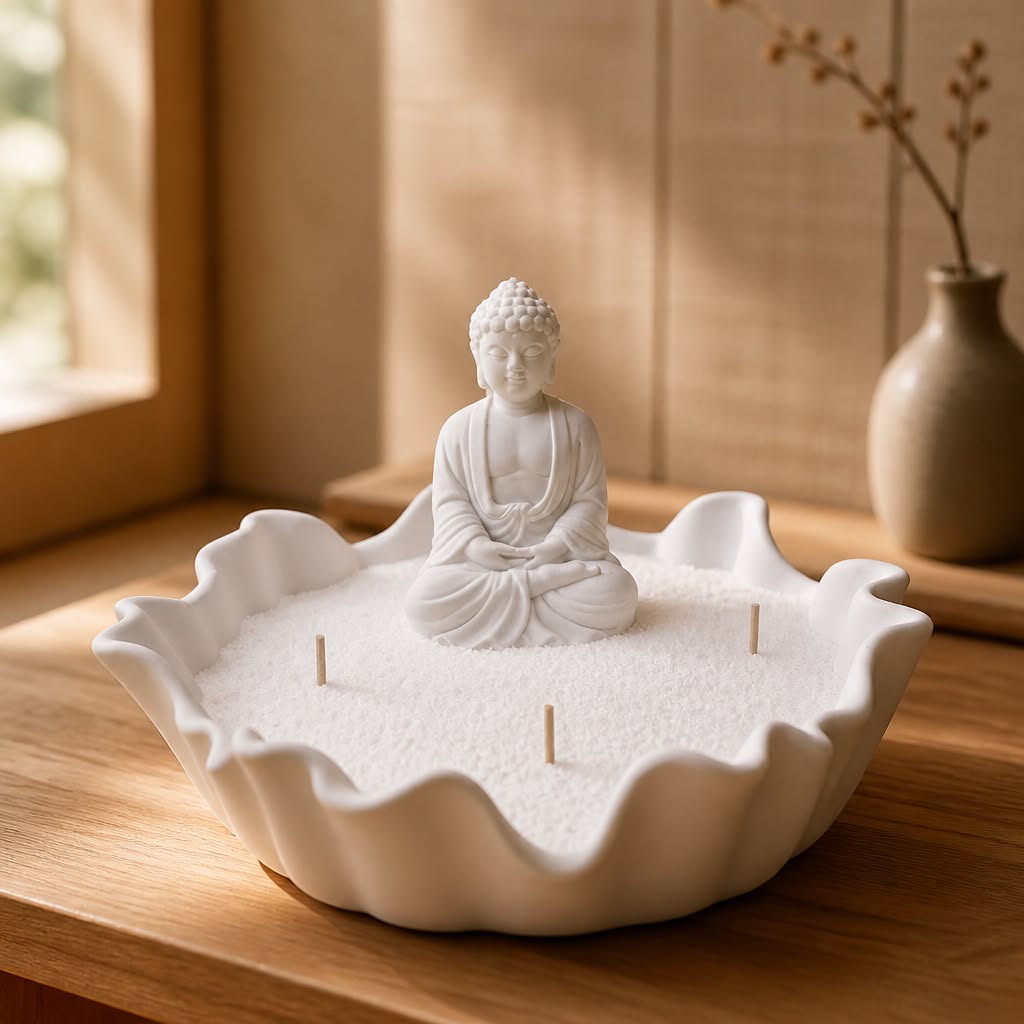 Buddha Sand Candle