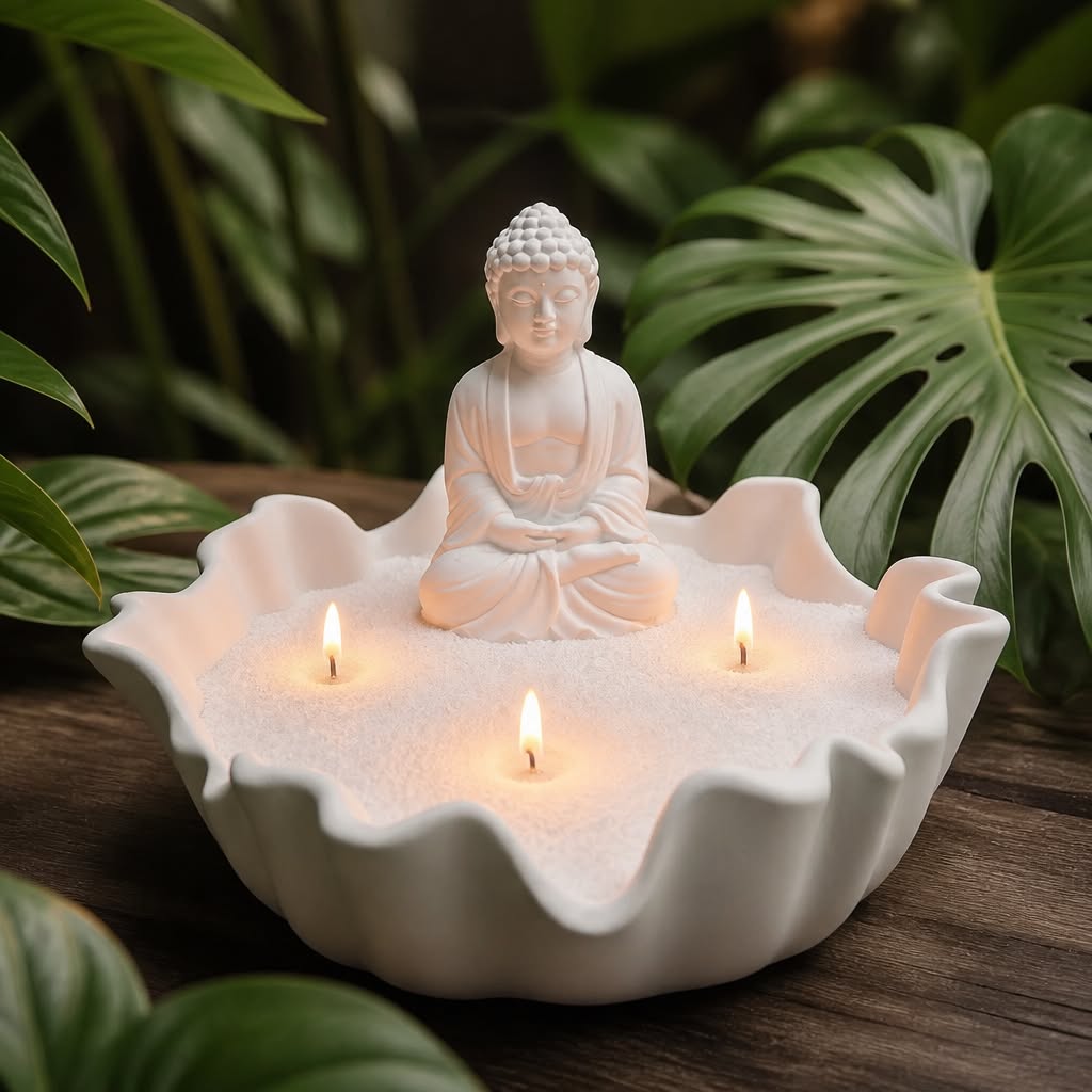 Buddha Sand Candle
