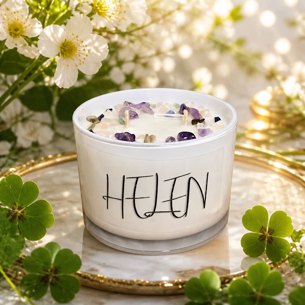 Personalised Crystal Candle