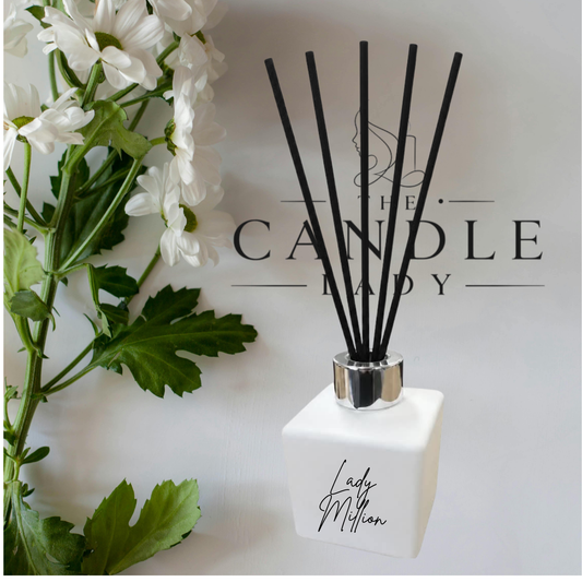 Reed Diffuser White Glass