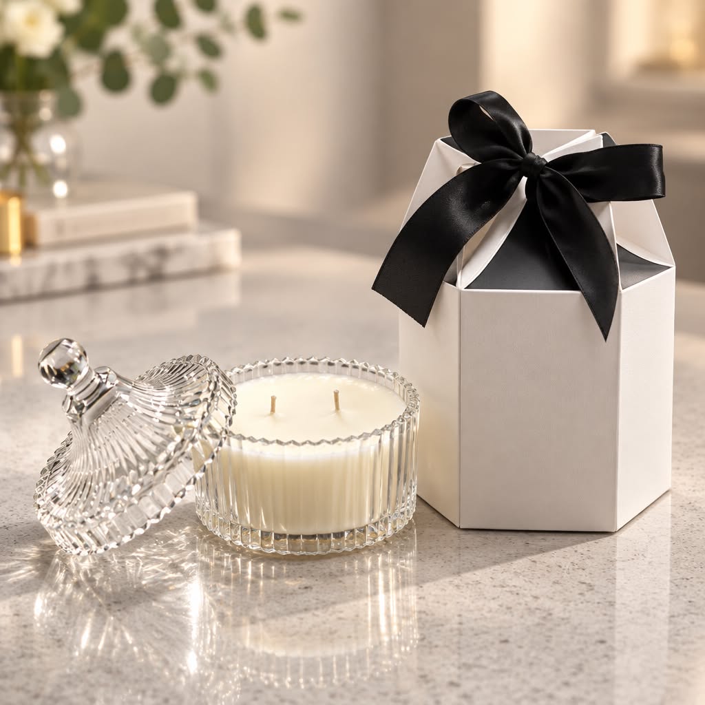 Vintage Crystal Carousel Candle