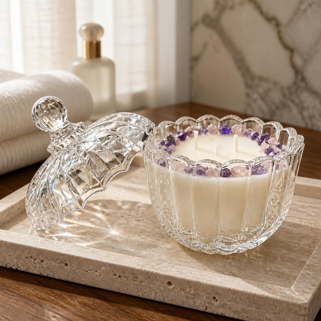 Vintage Crystal Soy Candle