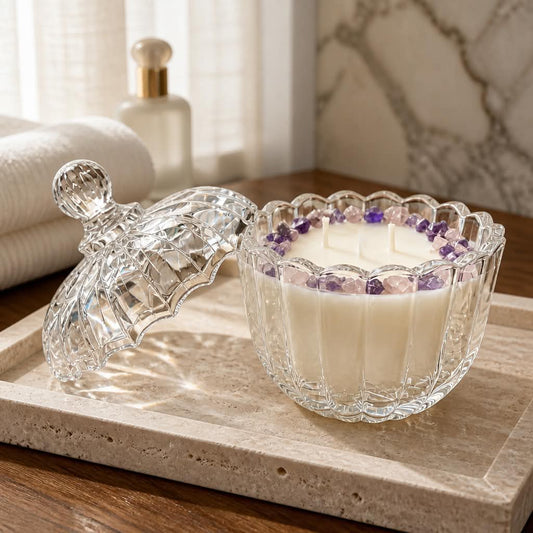 Vintage Crystal Soy Candle